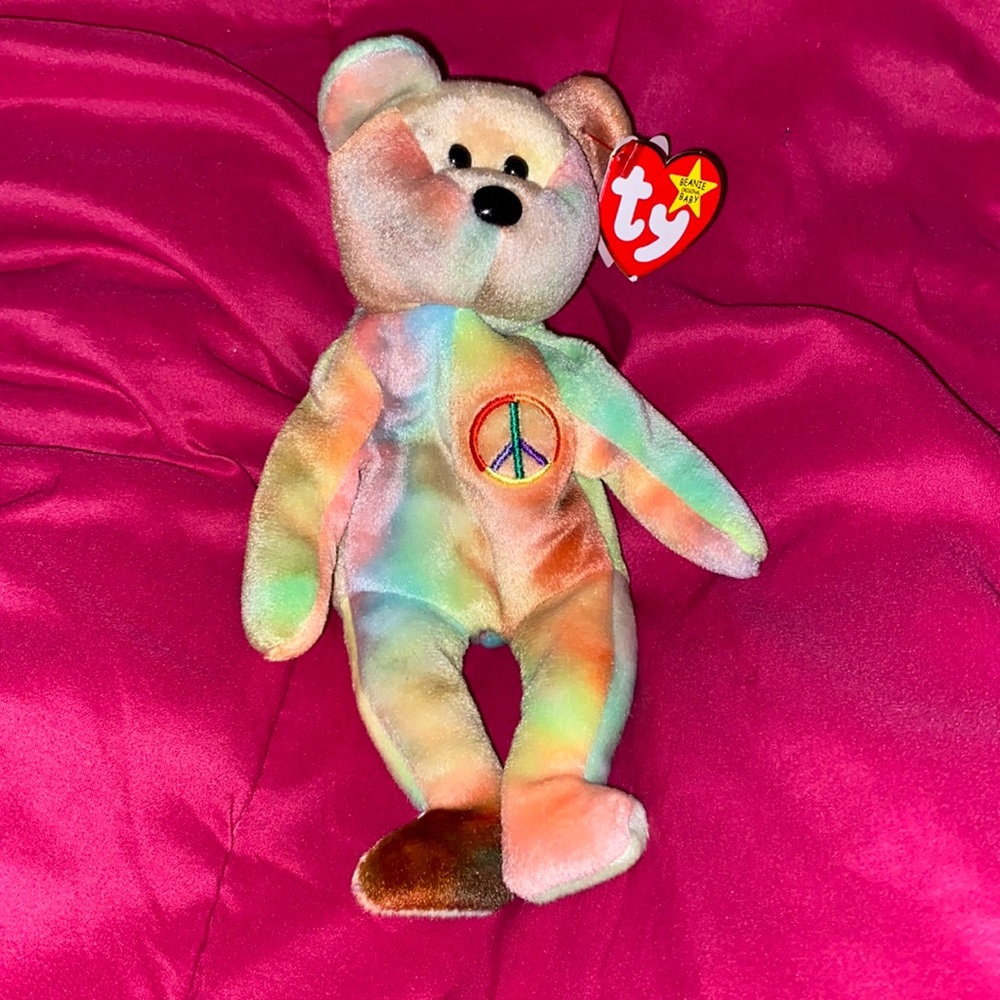 Ty Beanie Baby Peace Bear